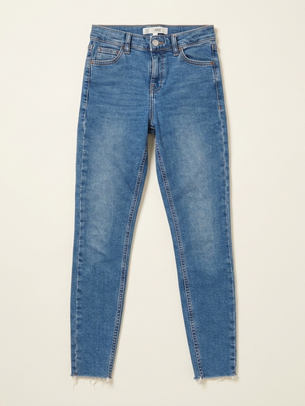 Topshop Moto Jamie High Rise Skinny Jeans W25 L30 Blue